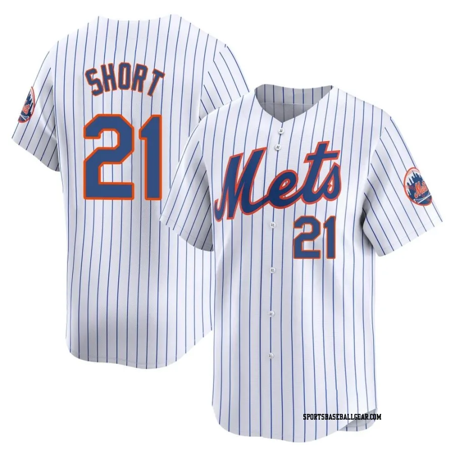 Zack Short Men's New York Mets White Limited Home Jersey