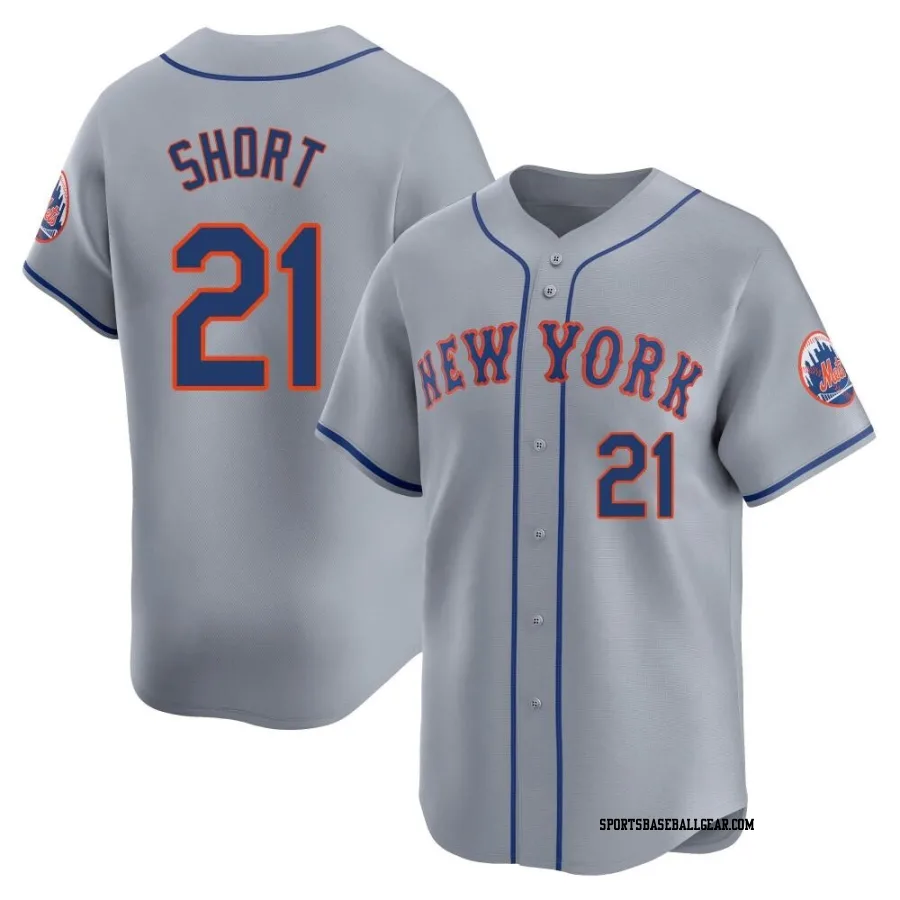 Zack Short Youth New York Mets Gray Limited Away Jersey