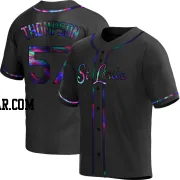 Zack Thompson Men's St. Louis Cardinals Black Holographic Replica Alternate Jersey