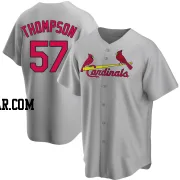 Zack Thompson Men's St. Louis Cardinals Gray Replica Road Jersey