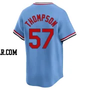 Zack Thompson Men's St. Louis Cardinals Light Blue Limited Cooperstown Collection Jersey