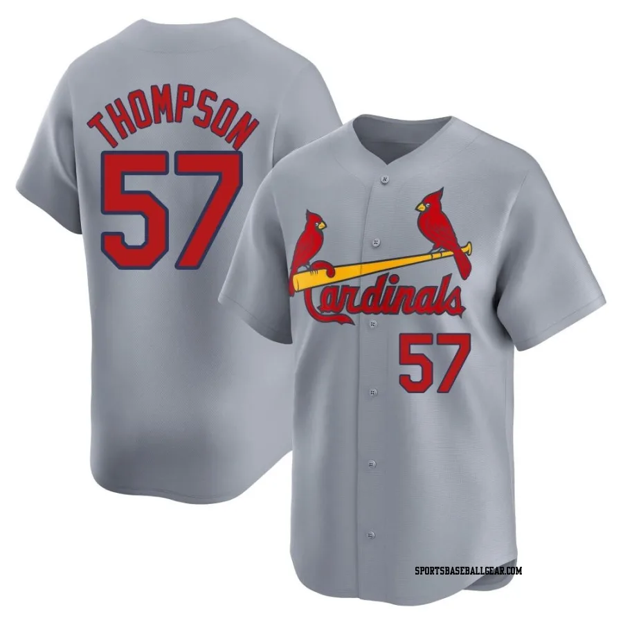 Zack Thompson Youth St. Louis Cardinals Gray Limited Away Jersey