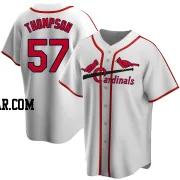 Zack Thompson Youth St. Louis Cardinals White Home Cooperstown Collection Jersey