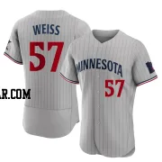 Zack Weiss Men's Minnesota Twins Gray Authentic Road Jersey