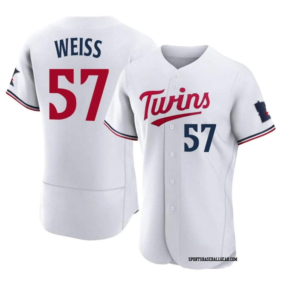 Zack Weiss Men's Minnesota Twins White Authentic Home Jersey