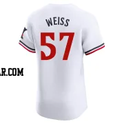 Zack Weiss Men's Minnesota Twins White Elite Home Jersey