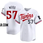 Zack Weiss Men's Minnesota Twins White Limited Home Jersey