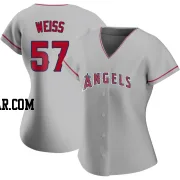 Zack Weiss Women's Los Angeles Angels Replica Silver Road Jersey