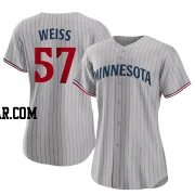 Zack Weiss Women's Minnesota Twins Gray Authentic Road Jersey