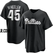 Zack Wheeler Men's Philadelphia Phillies Black/White Replica Jersey