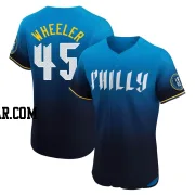 Zack Wheeler Men's Philadelphia Phillies Blue Elite 2024 City Connect Jersey