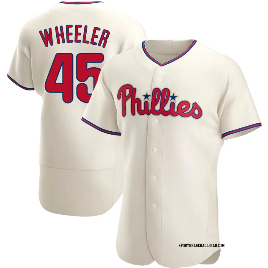 Zack Wheeler Men's Philadelphia Phillies Cream Authentic Alternate Jersey