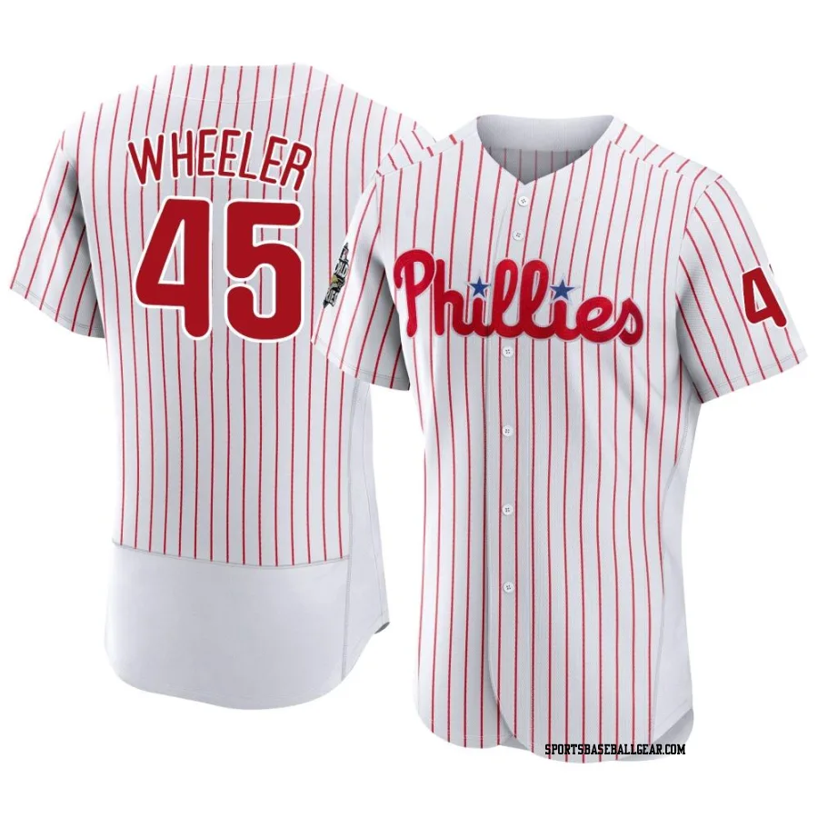 Zack Wheeler Men's Philadelphia Phillies White Authentic 2022 World Series Home Jersey