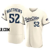 Zebby Matthews Men's Minnesota Twins Cream Authentic Alternate 2023 Jersey