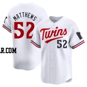 Zebby Matthews Men's Minnesota Twins White Limited Home Jersey