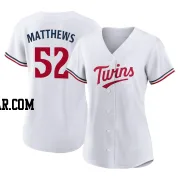 Zebby Matthews Women's Minnesota Twins White Replica Home Jersey