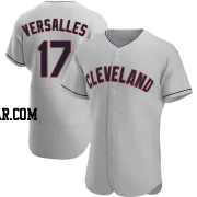 Zoilo Versalles Men's Cleveland Guardians Gray Authentic Road Jersey