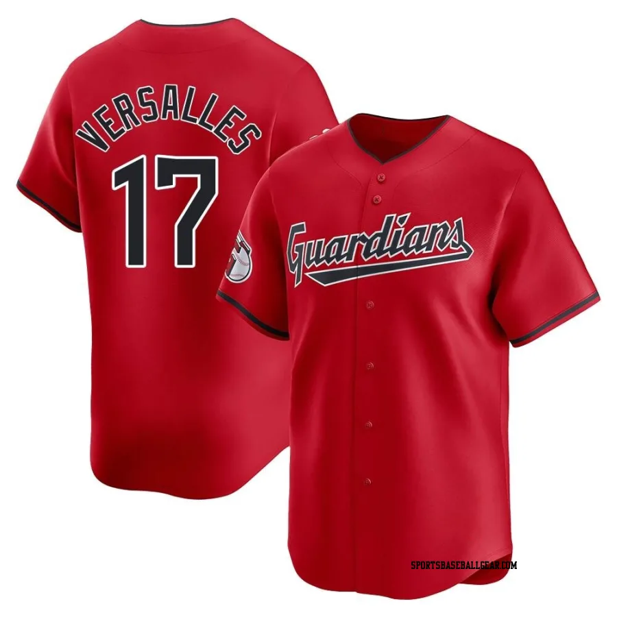 Zoilo Versalles Men's Cleveland Guardians Red Limited Alternate Jersey