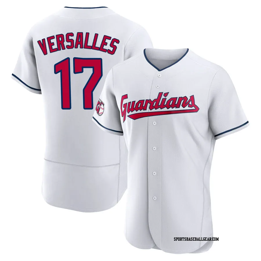 Zoilo Versalles Men's Cleveland Guardians White Authentic Home Jersey