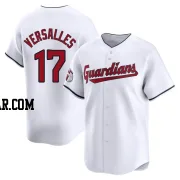 Zoilo Versalles Men's Cleveland Guardians White Limited Home Jersey