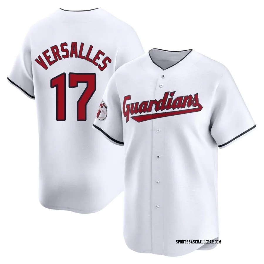 Zoilo Versalles Men's Cleveland Guardians White Limited Home Jersey