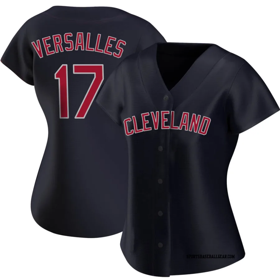 Zoilo Versalles Women's Cleveland Guardians Navy Authentic Alternate Jersey