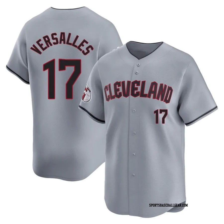 Zoilo Versalles Youth Cleveland Guardians Gray Limited Road Jersey